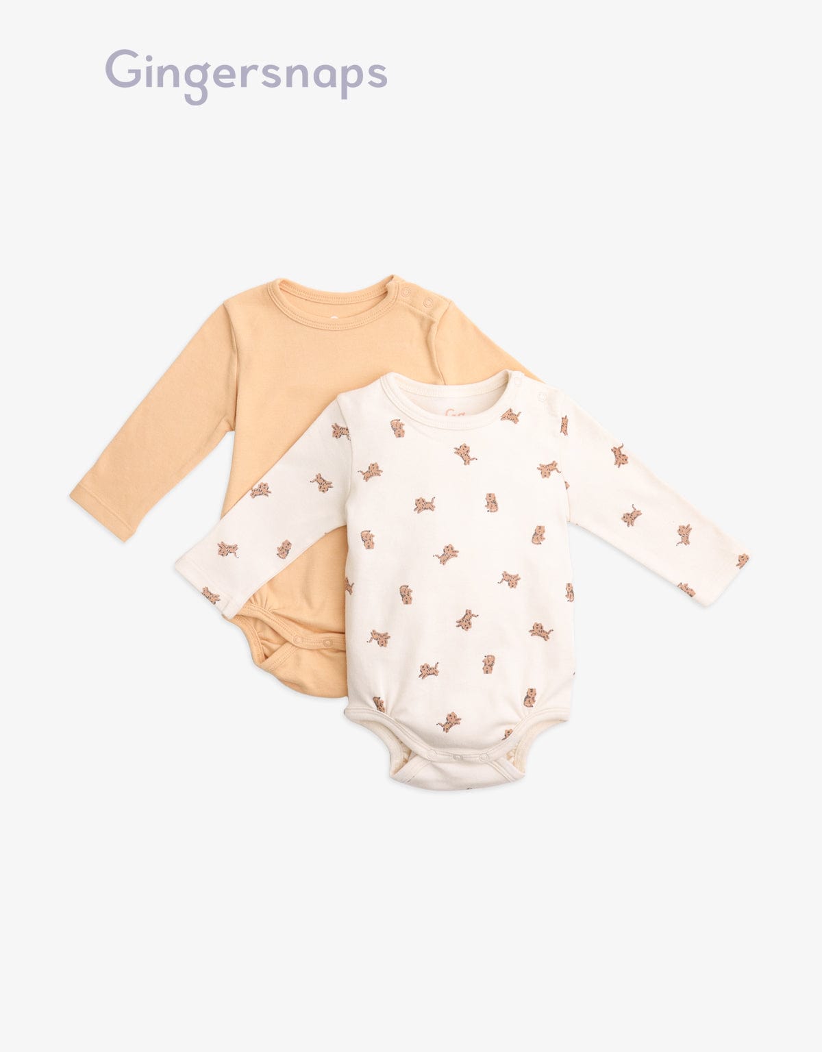 جينجرسنابس طقم سالوبيت كم طويل مواليد قطعتين أولادي للرضع متعدد الألوان