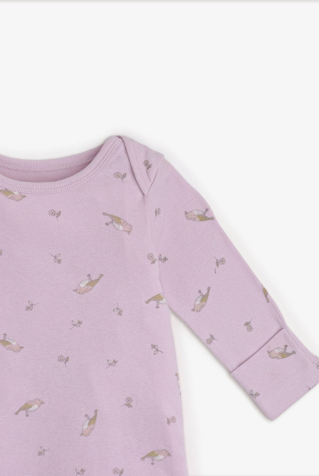 جينجرسنابس سالوبيت أطفال مواليد منقوش كم طويل وقبعة أرجواني