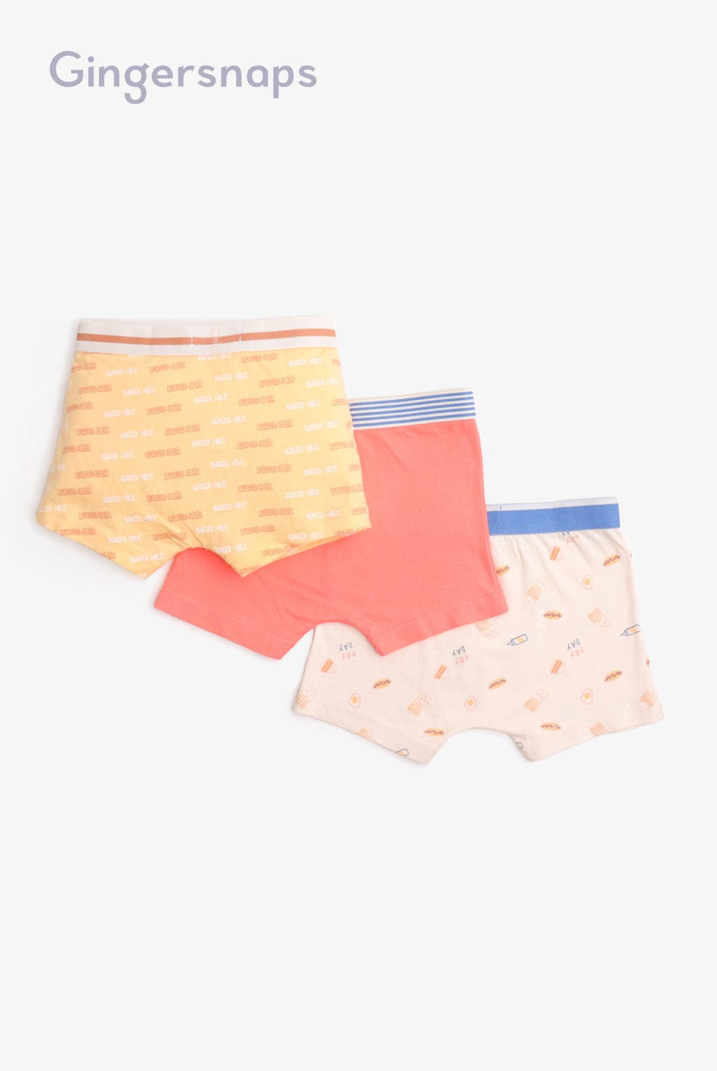 جينجرسنابس سراويل داخلية ولادي منقوشة متعدد الألوان