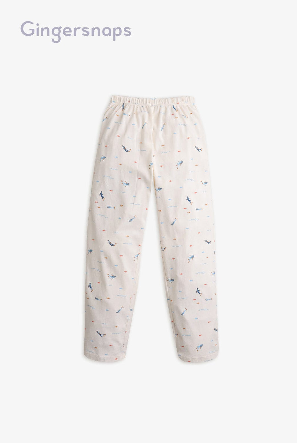 جينجرسنابس بيجامة منقوشة كم طويل بناتي بيج