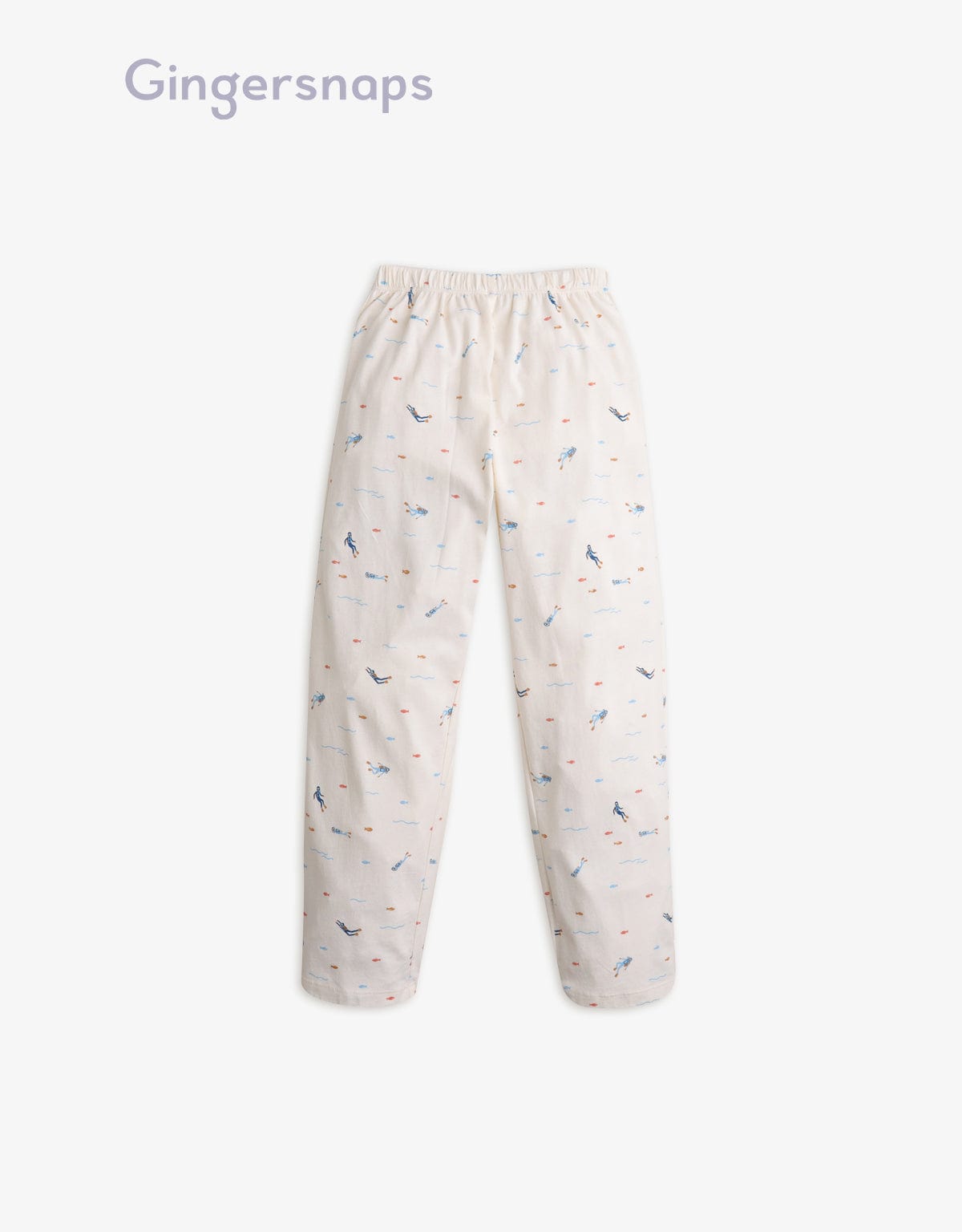 جينجرسنابس بيجامة منقوشة كم طويل بناتي بيج