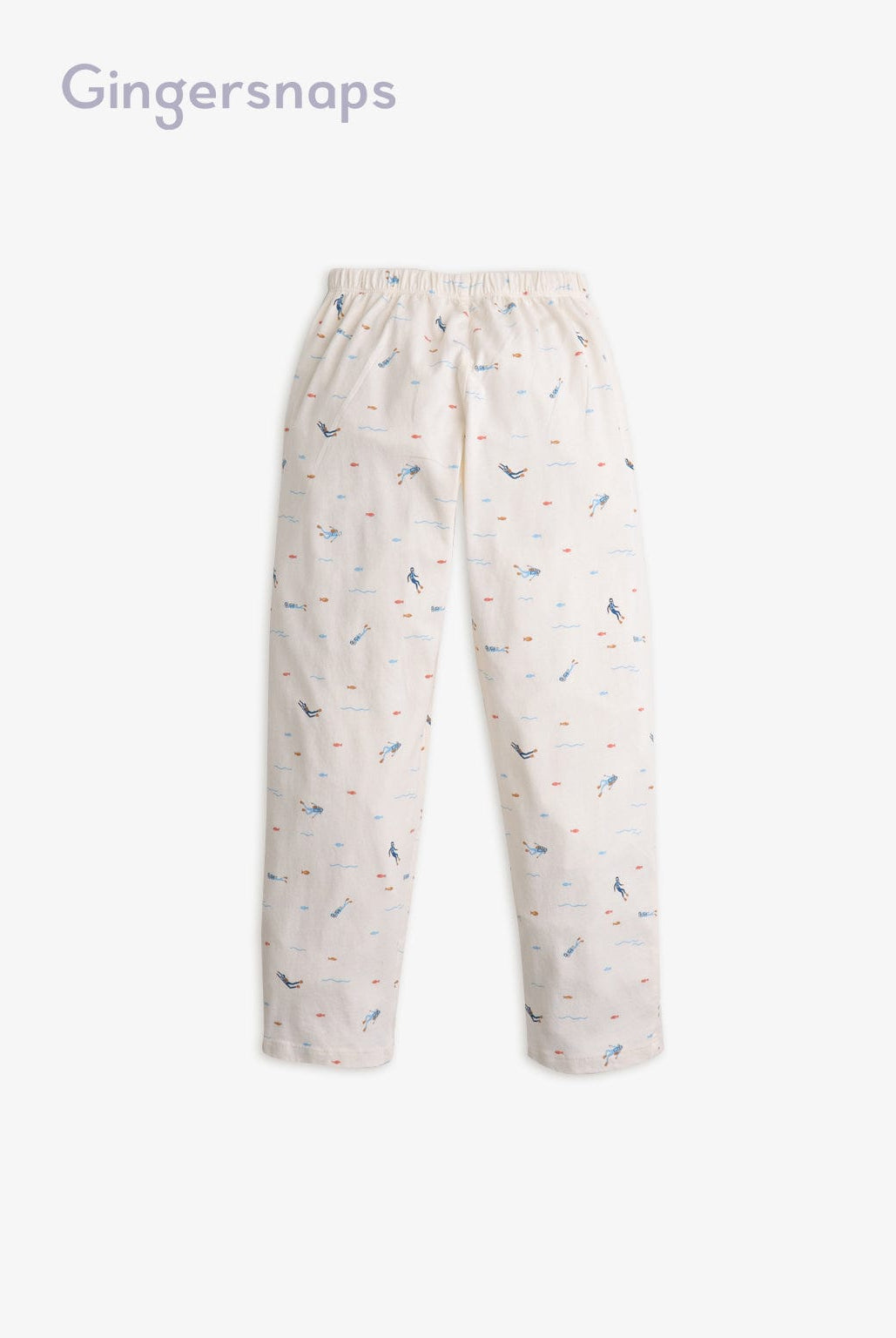 جينجرسنابس بيجامة منقوشة كم طويل بناتي بيج