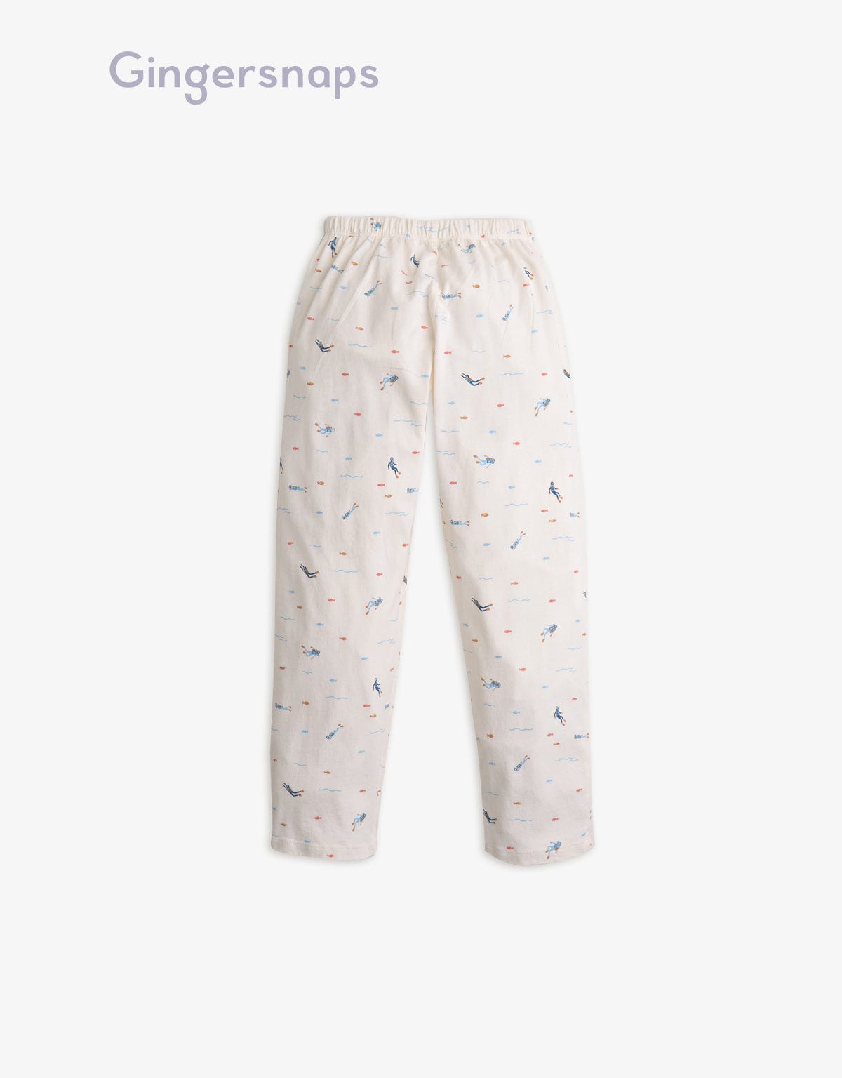 جينجرسنابس بيجامة منقوشة كم طويل بناتي بيج