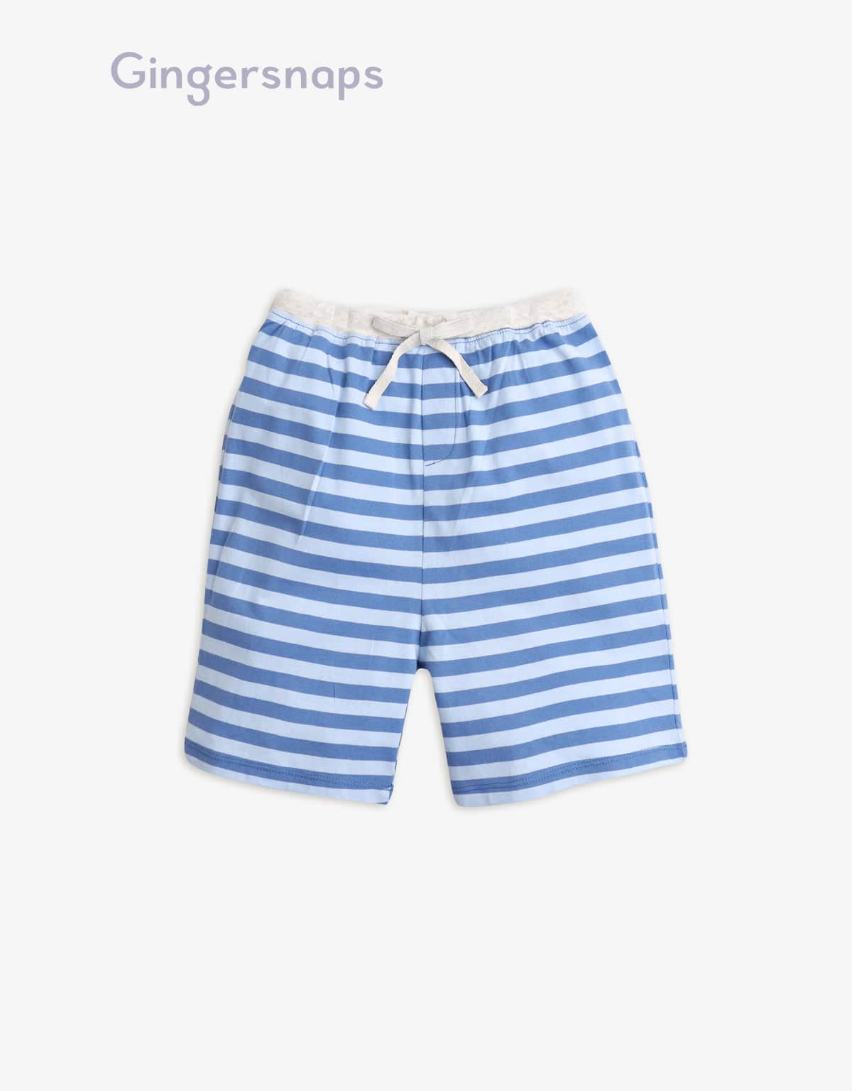 جينجرسنابس طقم أولادي قطعتين تيشيرت وشورت أولادي رمادي