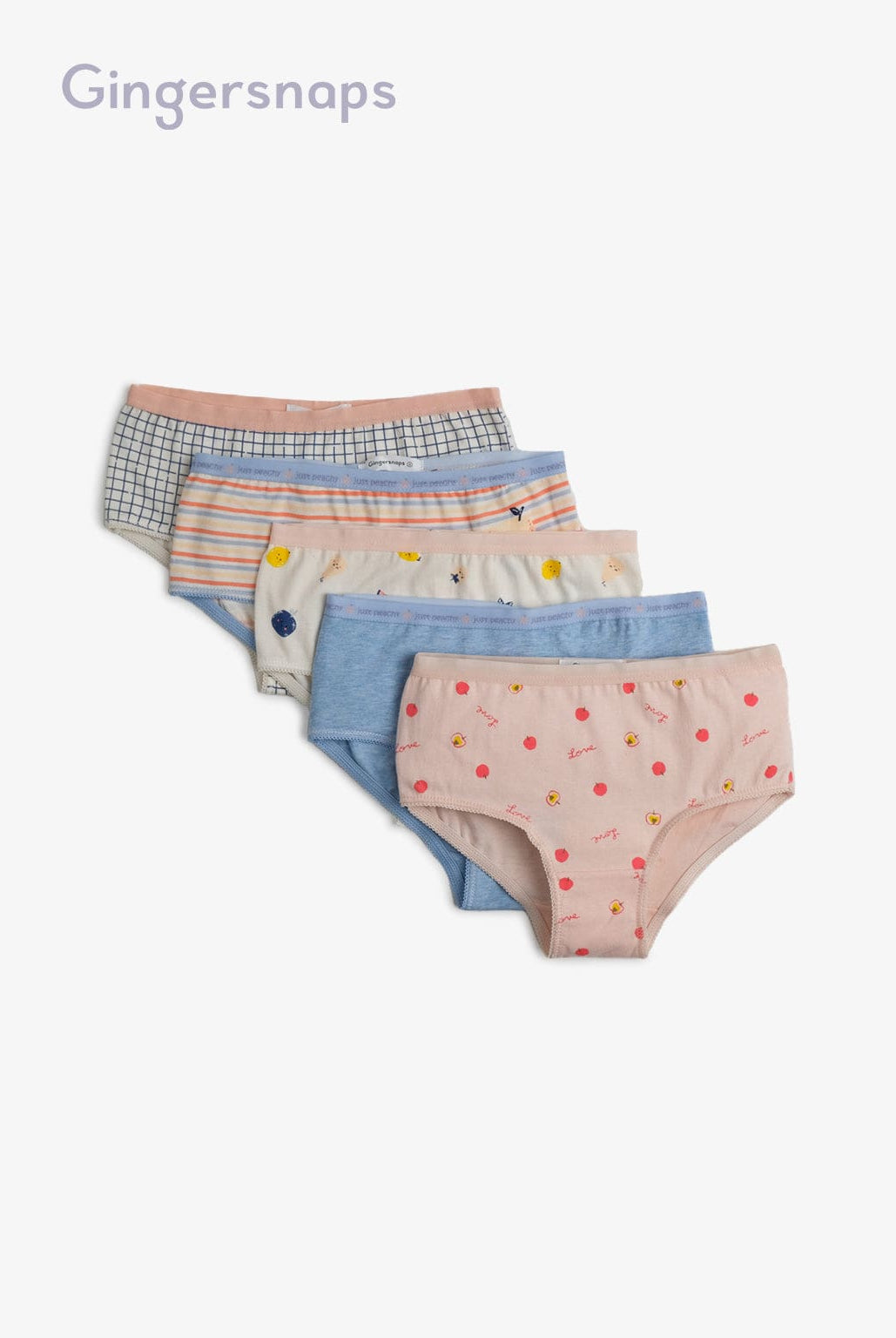 جينجرسنابس سروال داخلي بناتي أطفال متعدد الألوان