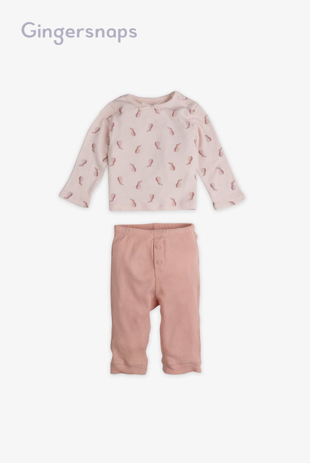 جينجرسنابس طقم بلوزة مشجرة وبنطلون أطفال مواليد متعدد الألوان