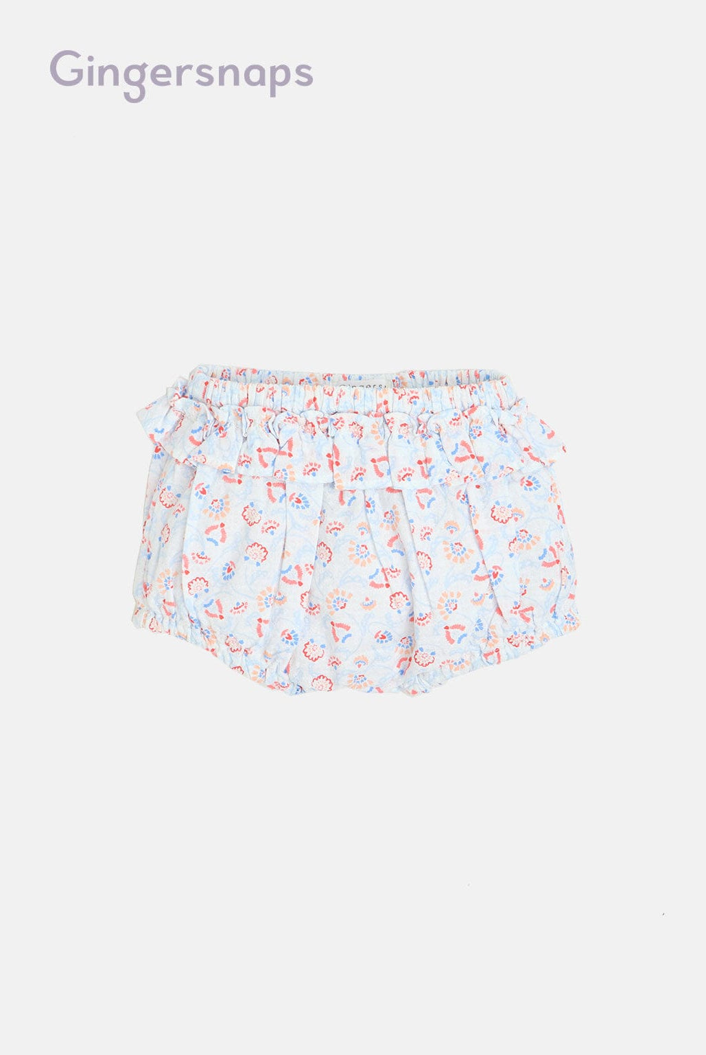 جينجرسنابس شورت رضع بناتي بنمط مشجر بخصر مطاطي متعدد الألوان