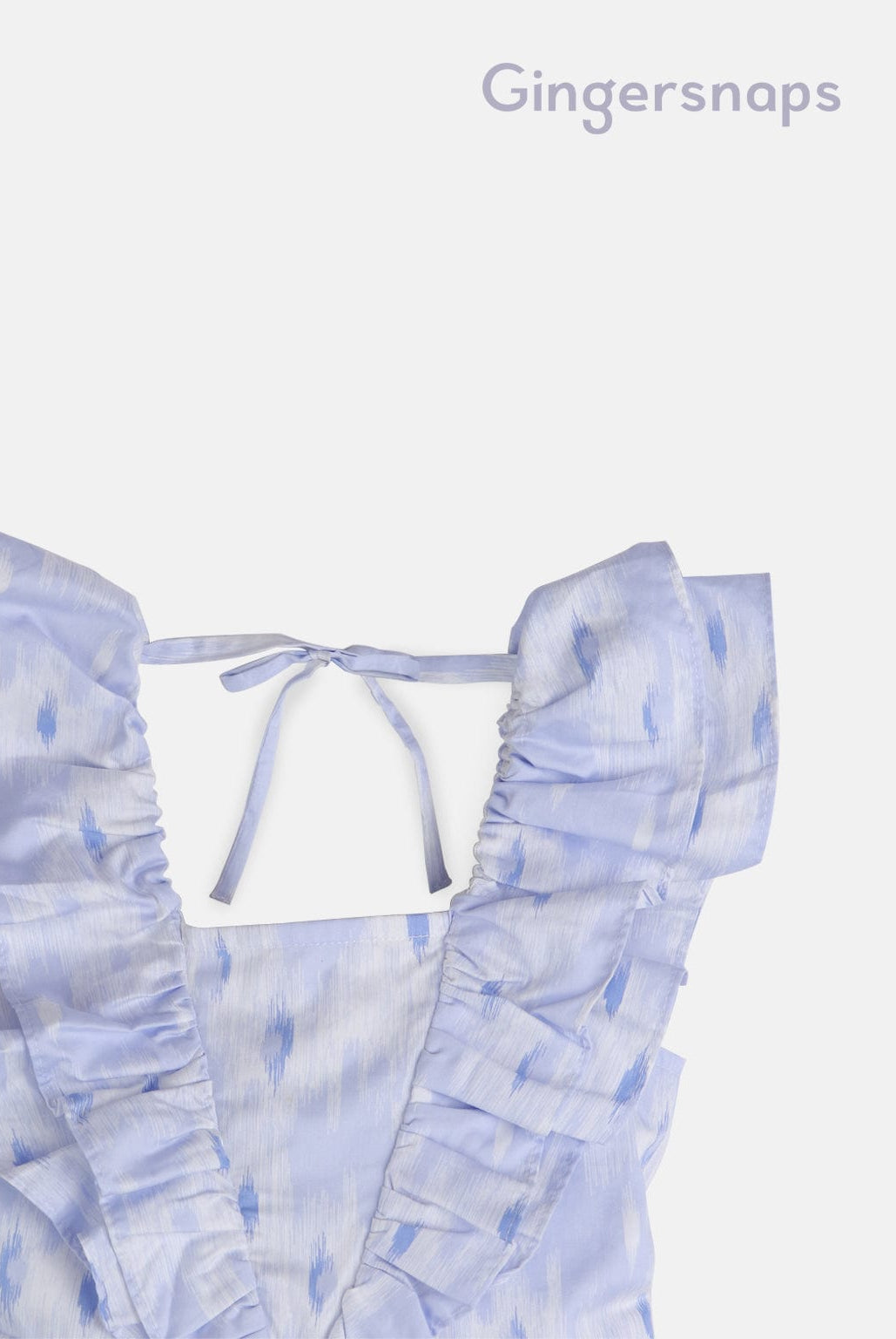 جينجرسنابس جمبسوت طويل منقوش فراشة من أعلى بناتي أزرق