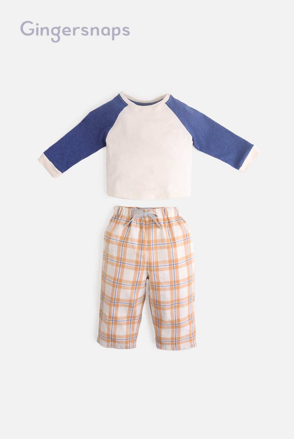 جينجرسنابس بيجامة ولادي ببنطلون كاروهات للمنزل متعدد الألوان