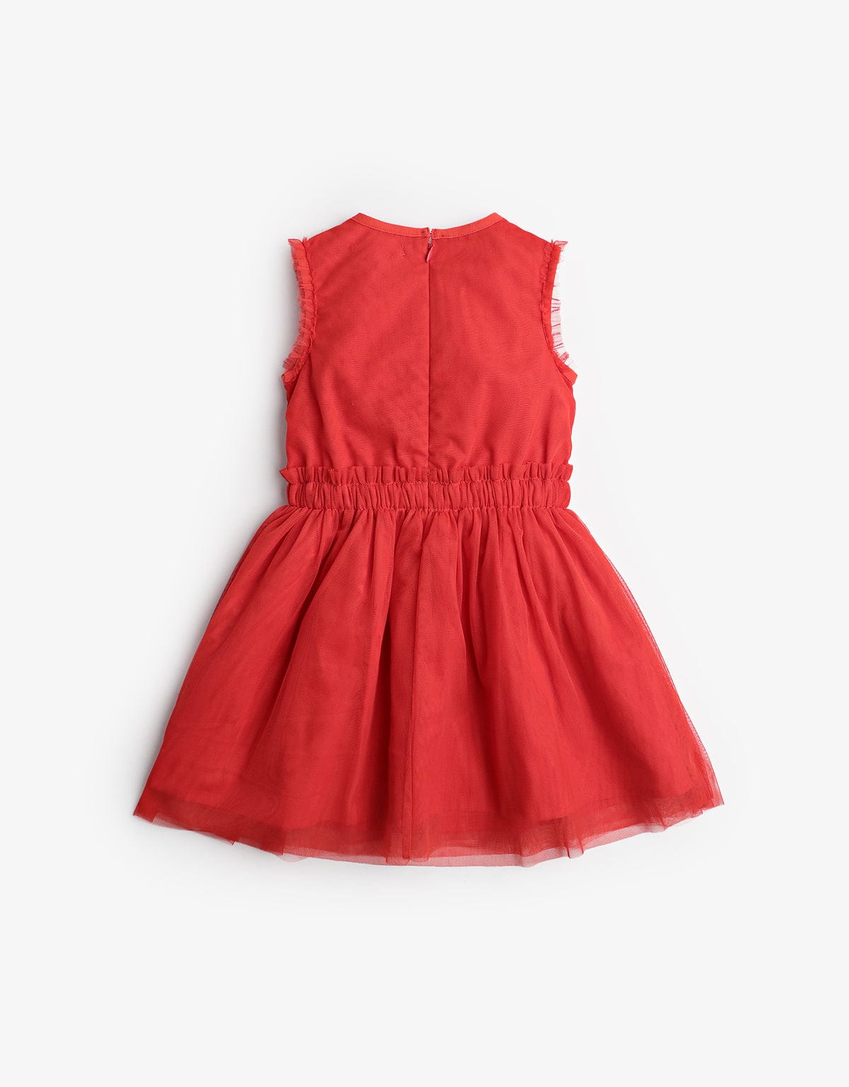 جينجرسنابس فستان كت مخصر مشجر مكشكش من أسفل بناتي أحمر