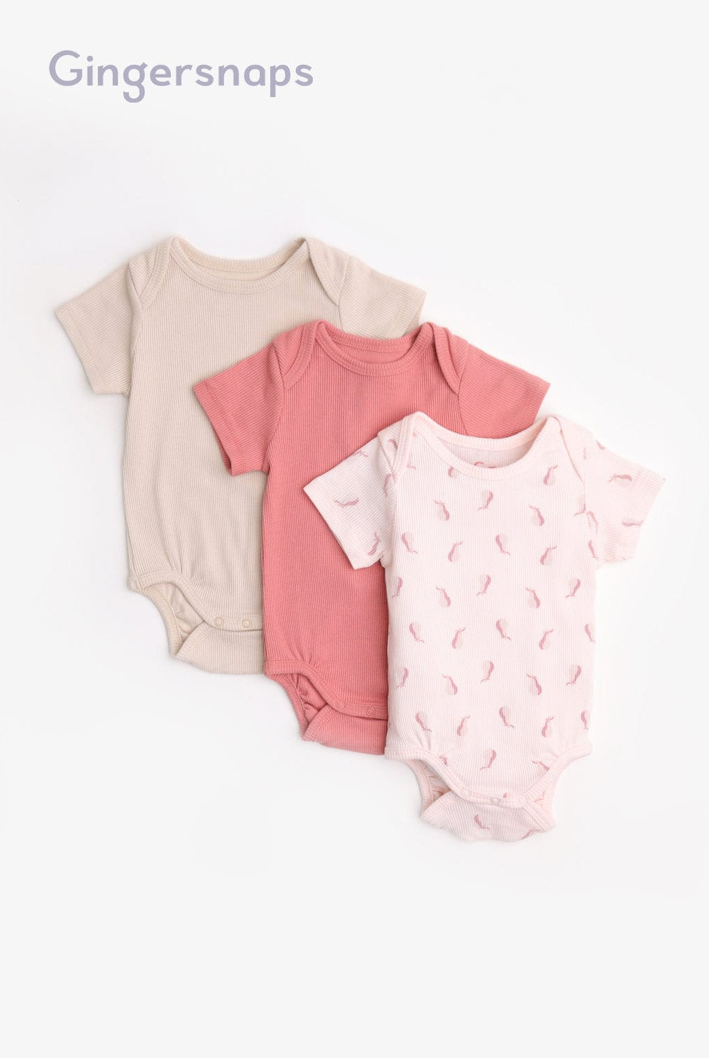 جينجرسنابس سالوبيت رضع حمالات 3 قطع متعدد الألوان