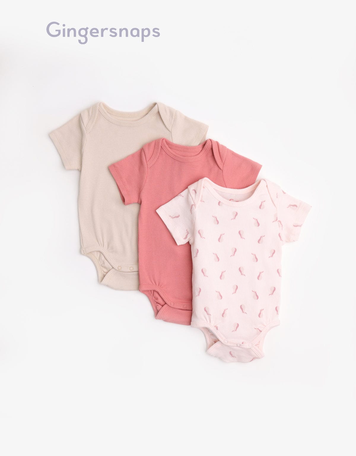 جينجرسنابس سالوبيت رضع حمالات 3 قطع متعدد الألوان