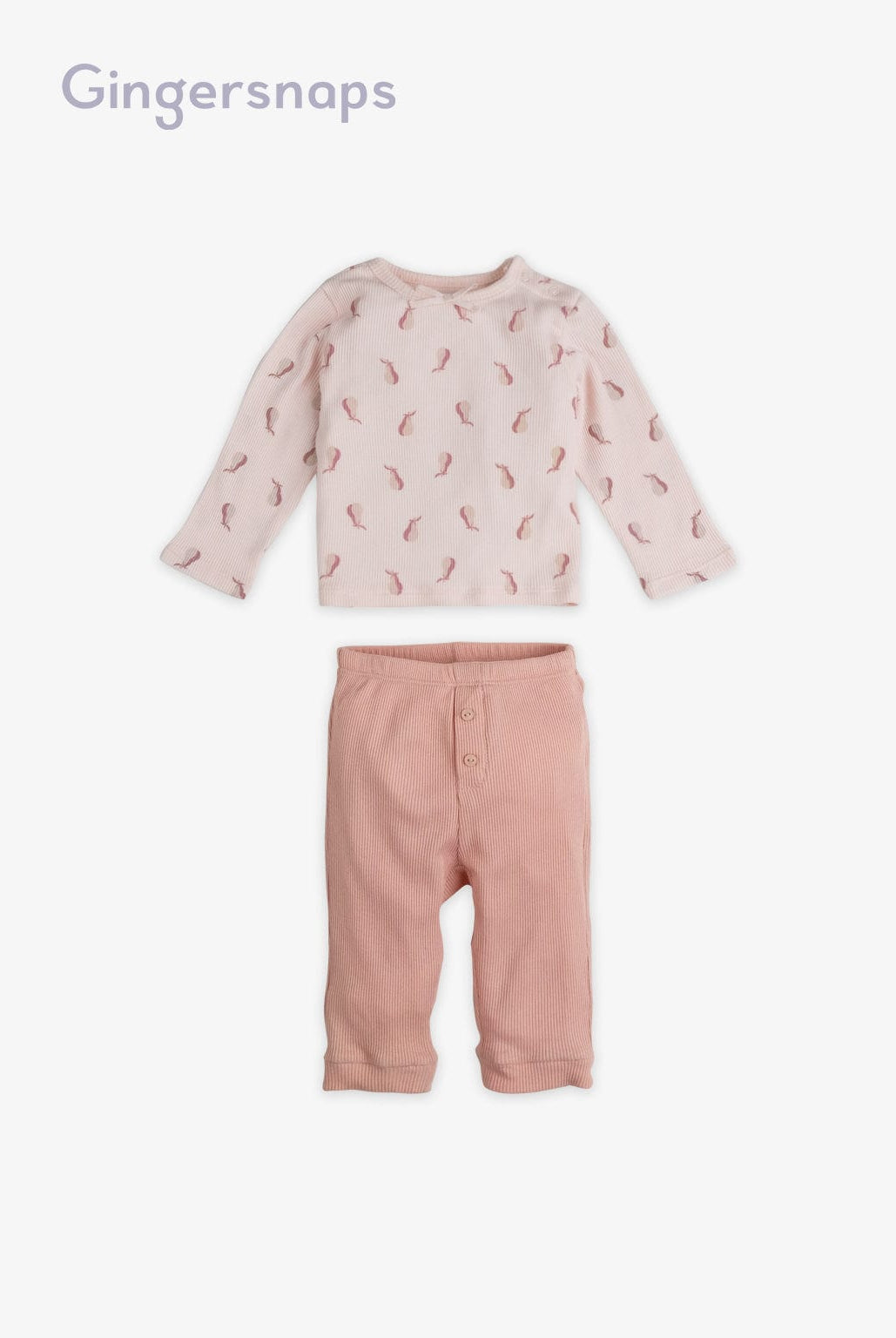 جينجرسنابس طقم بلوزة مشجرة وبنطلون أطفال مواليد متعدد الألوان