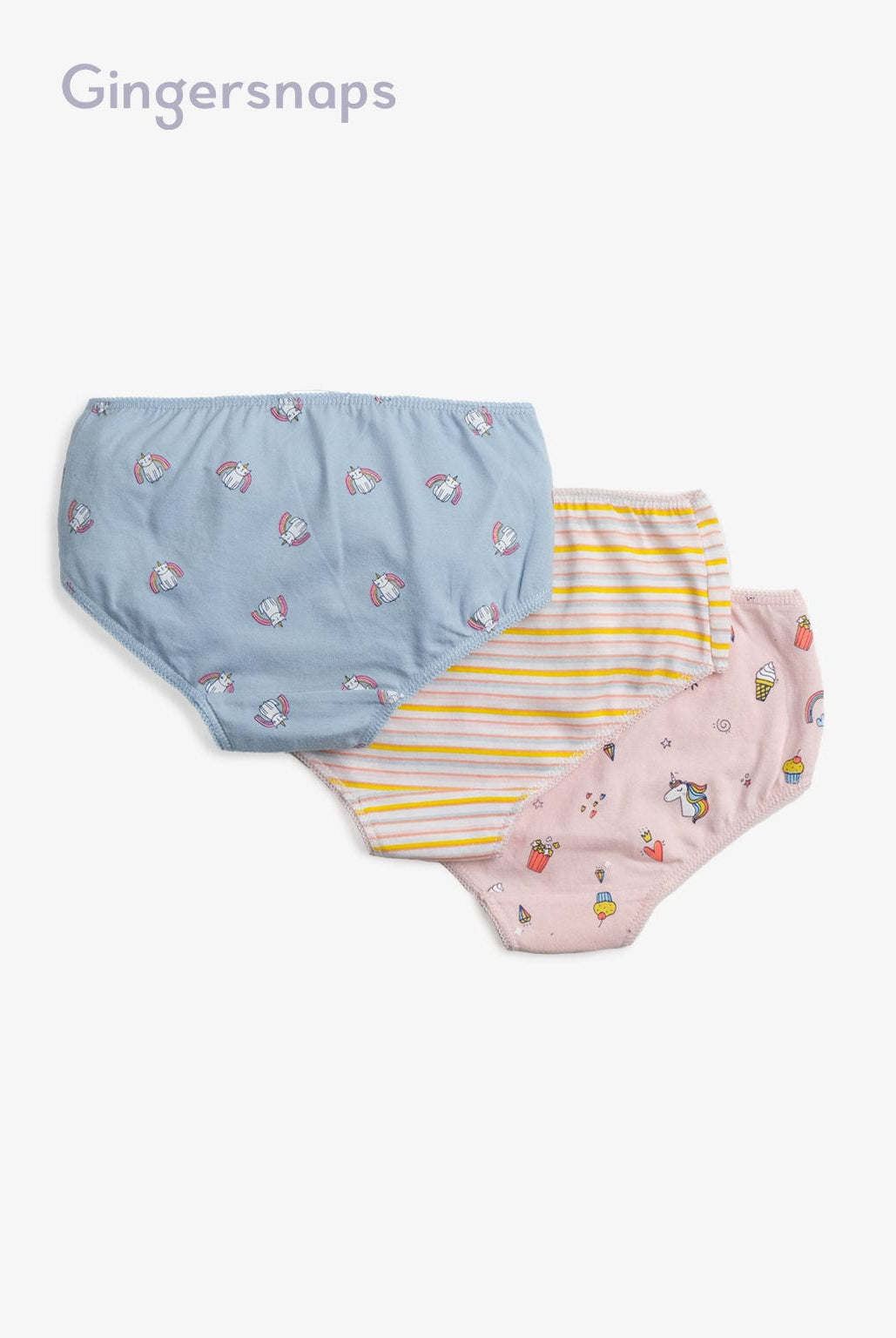 جينجرسنابس سروال داخلي بناتي بألوان مختلفة متعدد الألوان