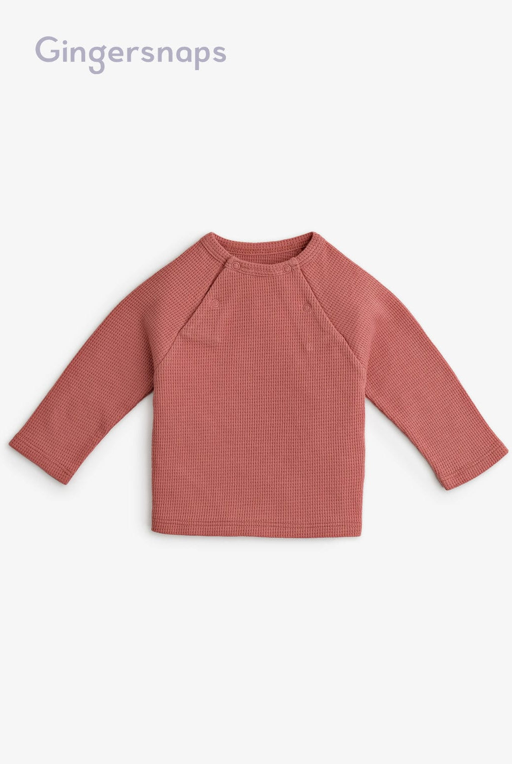 جينجرسنابس طقم مواليد تيشيرت وبنطلون سادة بني