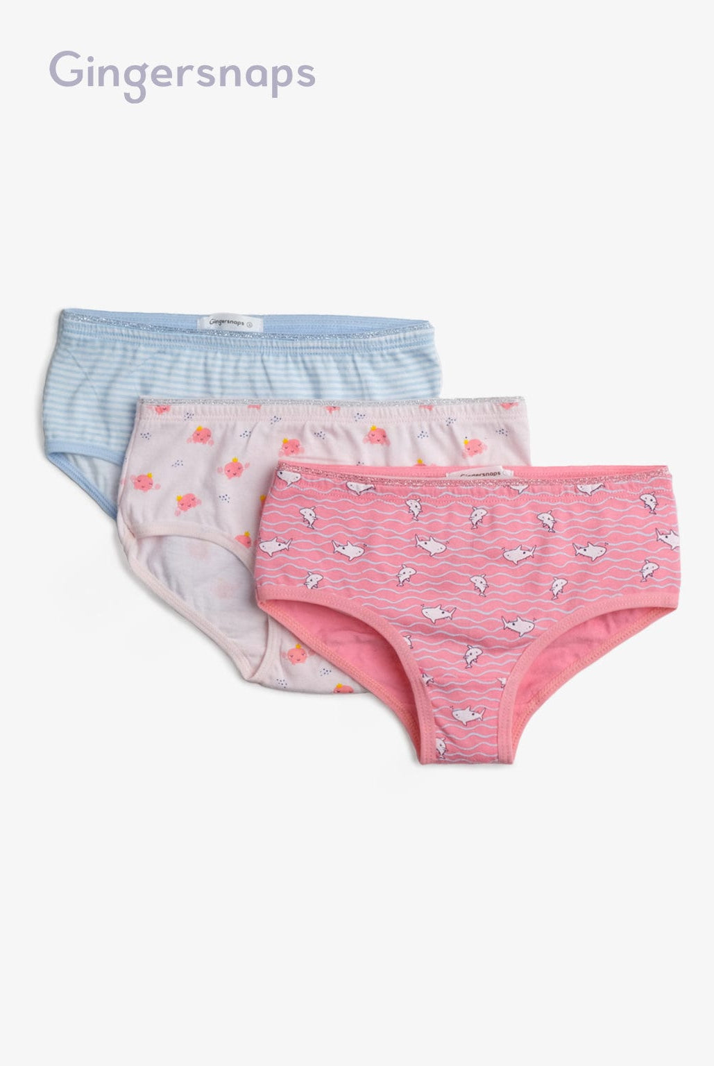 جينجرسنابس سروال داخلي بنات رضع متعدد الألوان