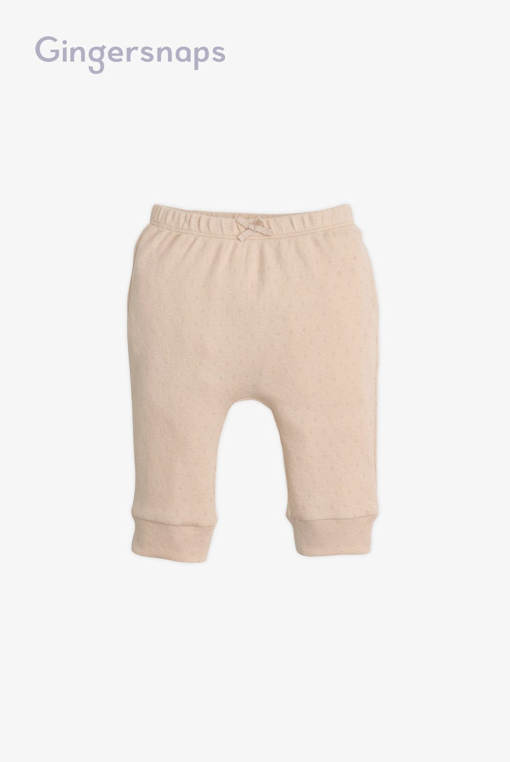 جينجرسنابس طقم بلوزة نص كم وبنطلون أطفال بيج