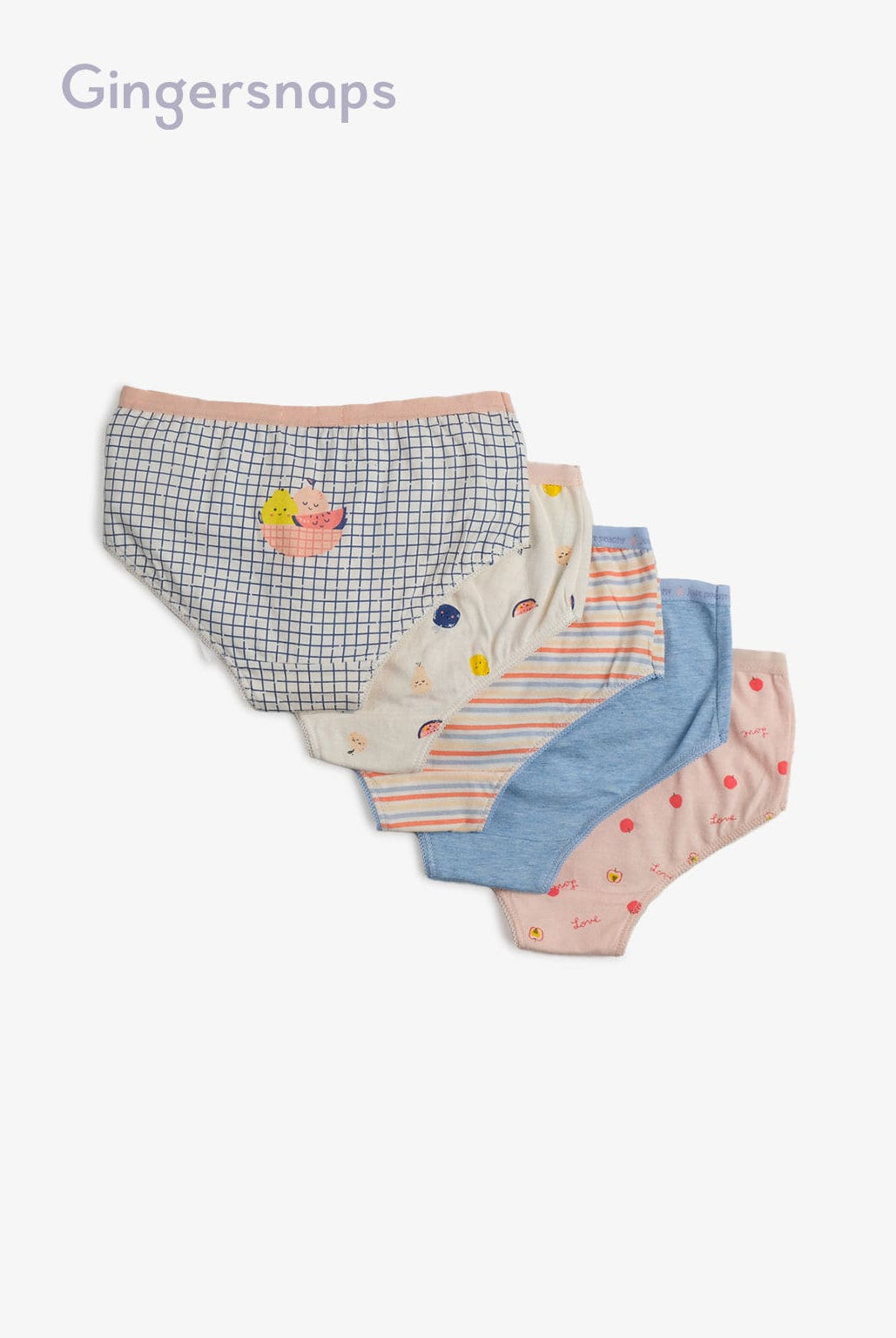 جينجرسنابس سروال داخلي بناتي أطفال متعدد الألوان