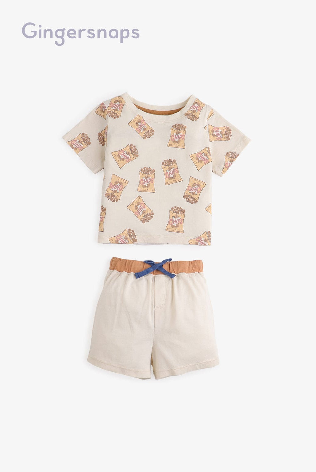 جينجرسنابس طقم ملابس نوم للأولاد الرضع منقوش بشورت متعدد الألوان