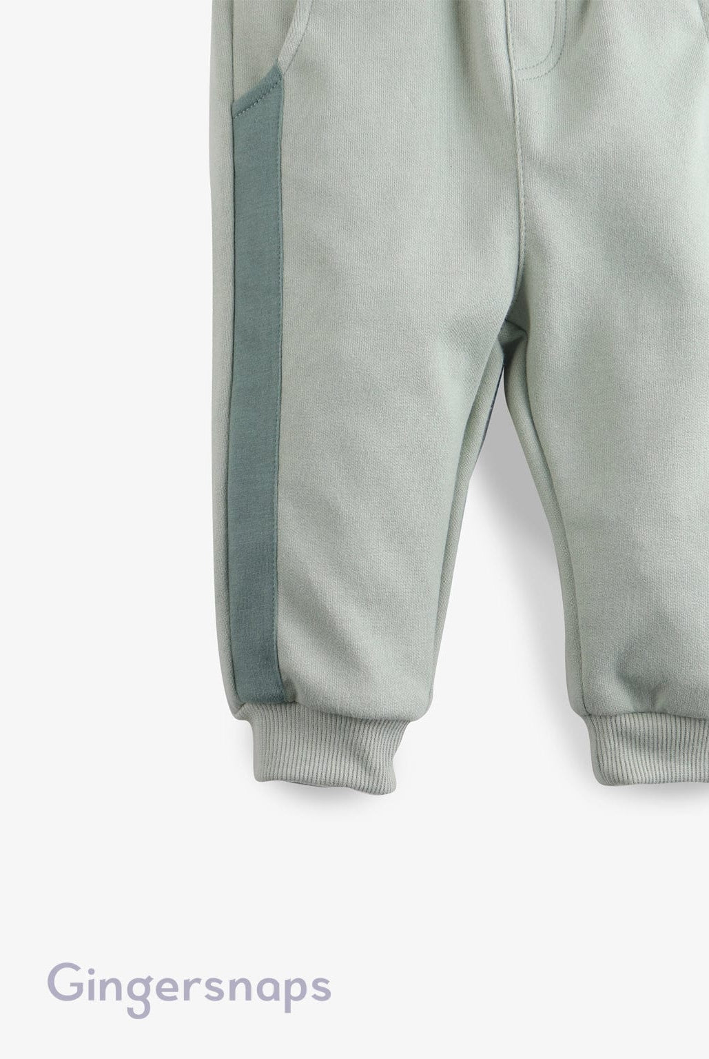 جينجرسنابس بنطلون أولادي سادة مخطط من الجانبين أخضر