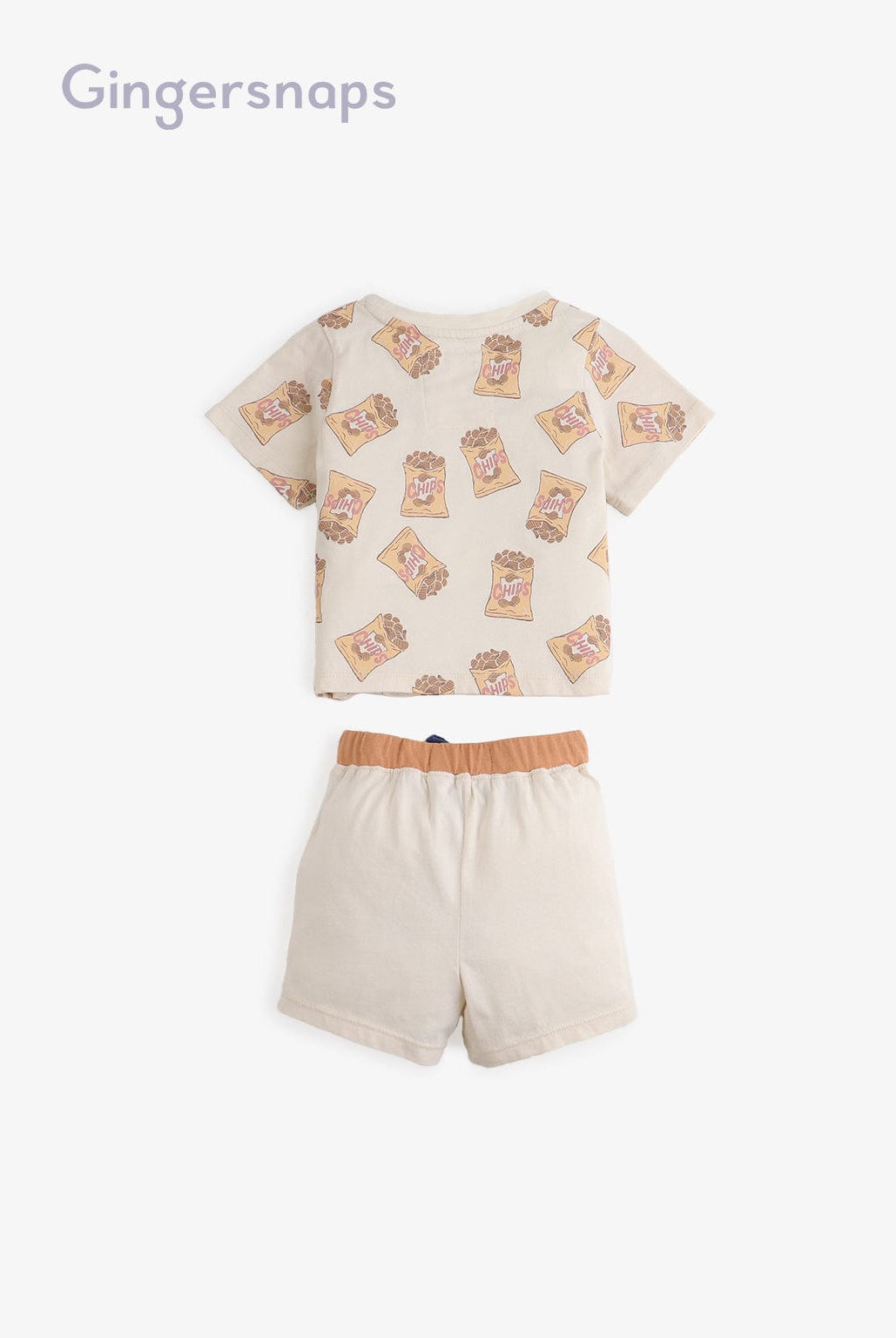 جينجرسنابس طقم ملابس نوم للأولاد الرضع منقوش بشورت متعدد الألوان