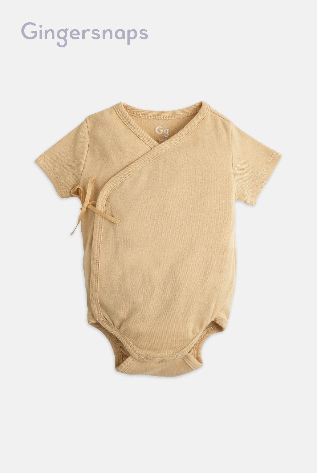 جينجرسنابس طقم سالوبيت نص كم مواليد 3 قطع أولادي للرضع متعدد الألوان