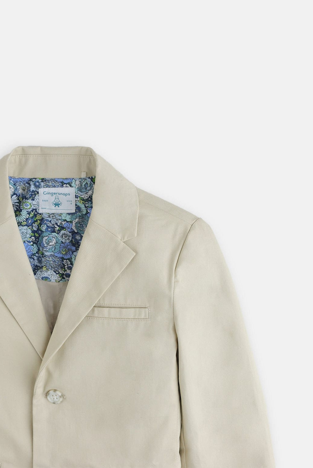 جينجرسنابس سترة رسمية سادة للأطفال بأزرار أمامية ولادي بيج