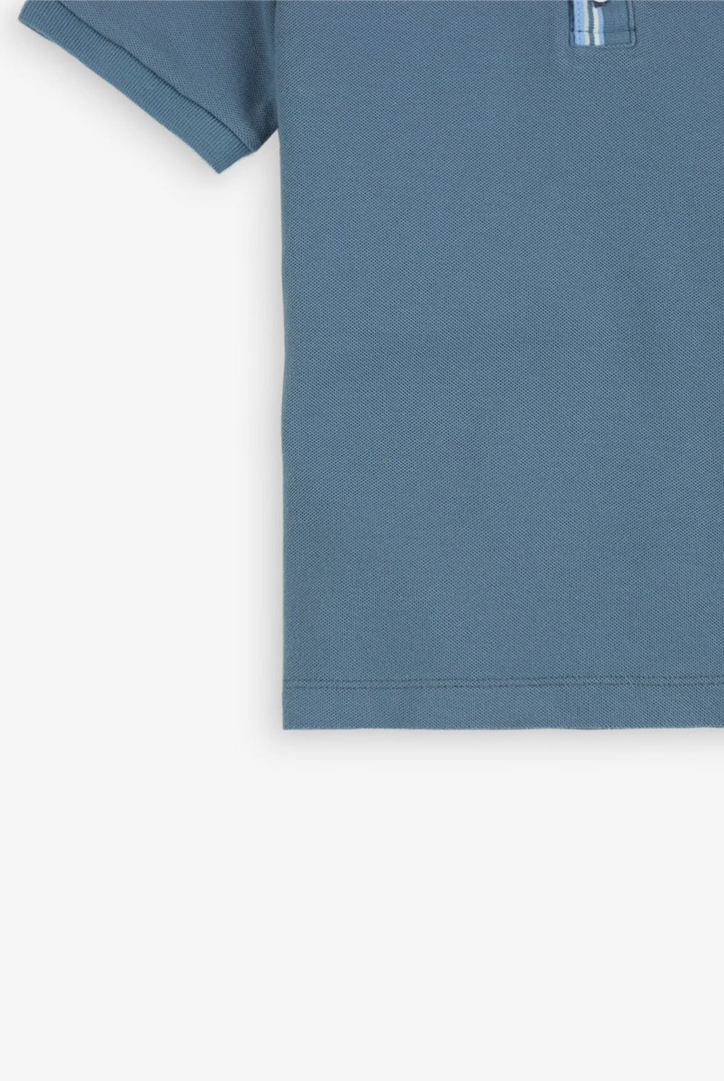 جينجرسنابس تيشيرت أولادي سادة بولو بأزرار أمامية أزرق