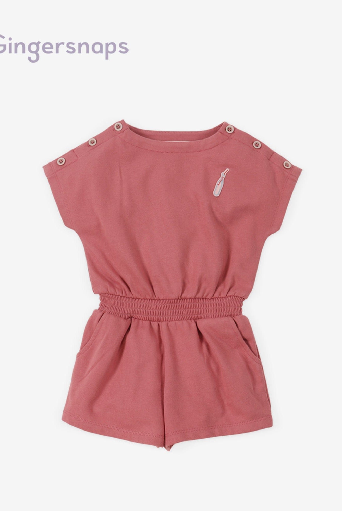 جينجرسنابس جمبسوت سادة مخصر بدون كم بناتي