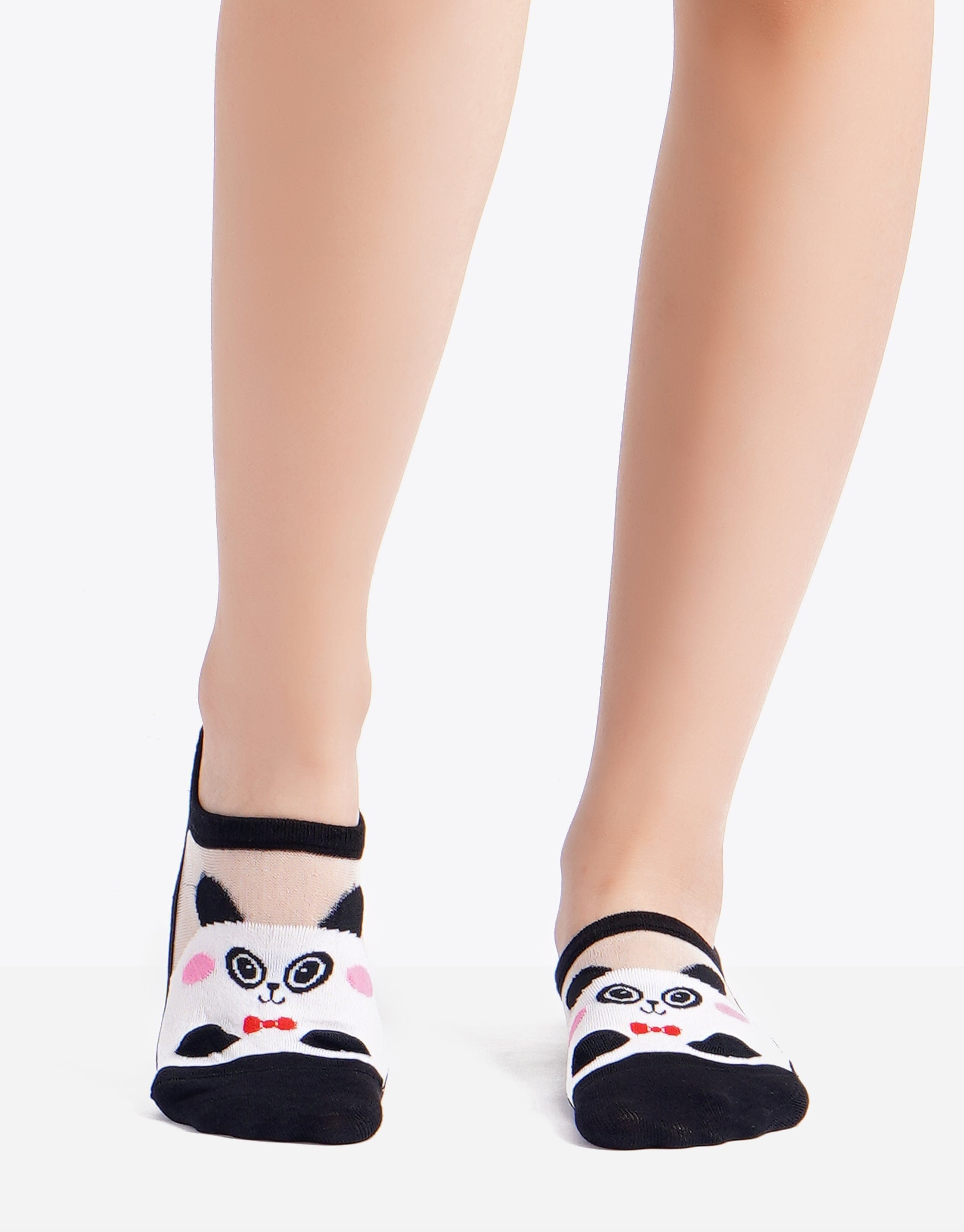 كارينا جوارب قطنية غير مرئية بنقشة حيوان - 3 أزواج