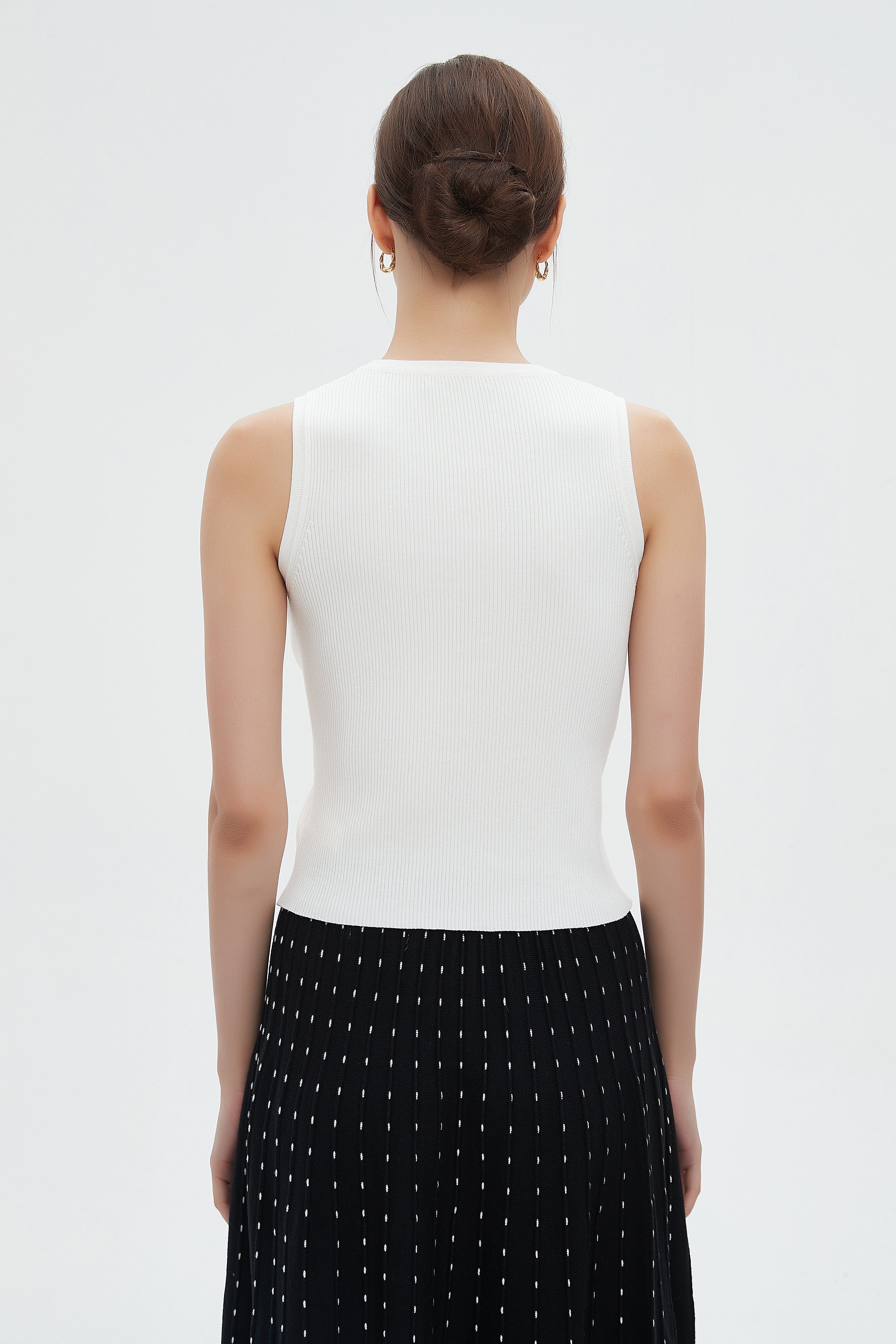 ميكا بنطلون نسائي 3/4 واسع فضفاض برباط وكشكش من الخصر