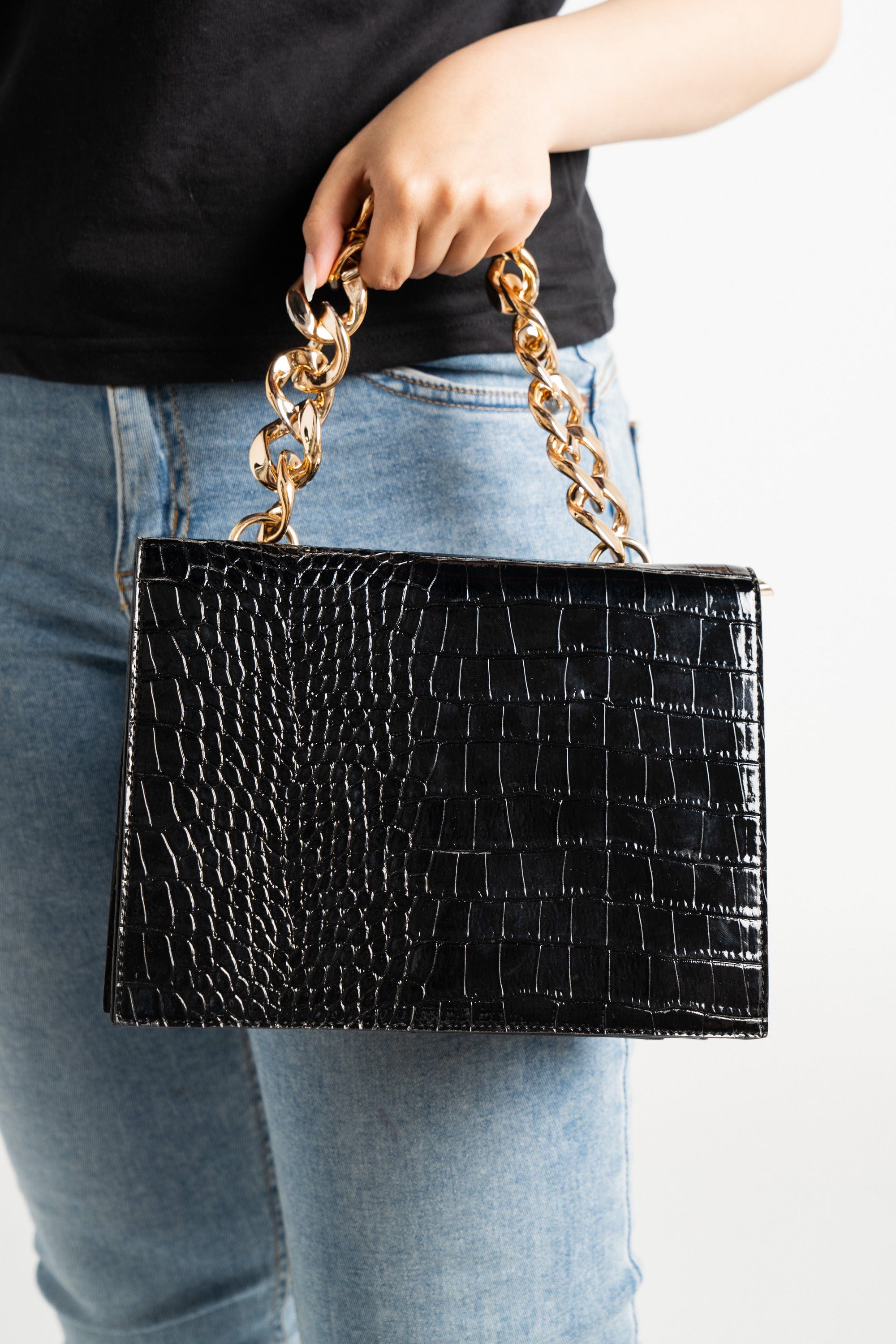 داليدرس حقيبة نسائية جلد ثعبان