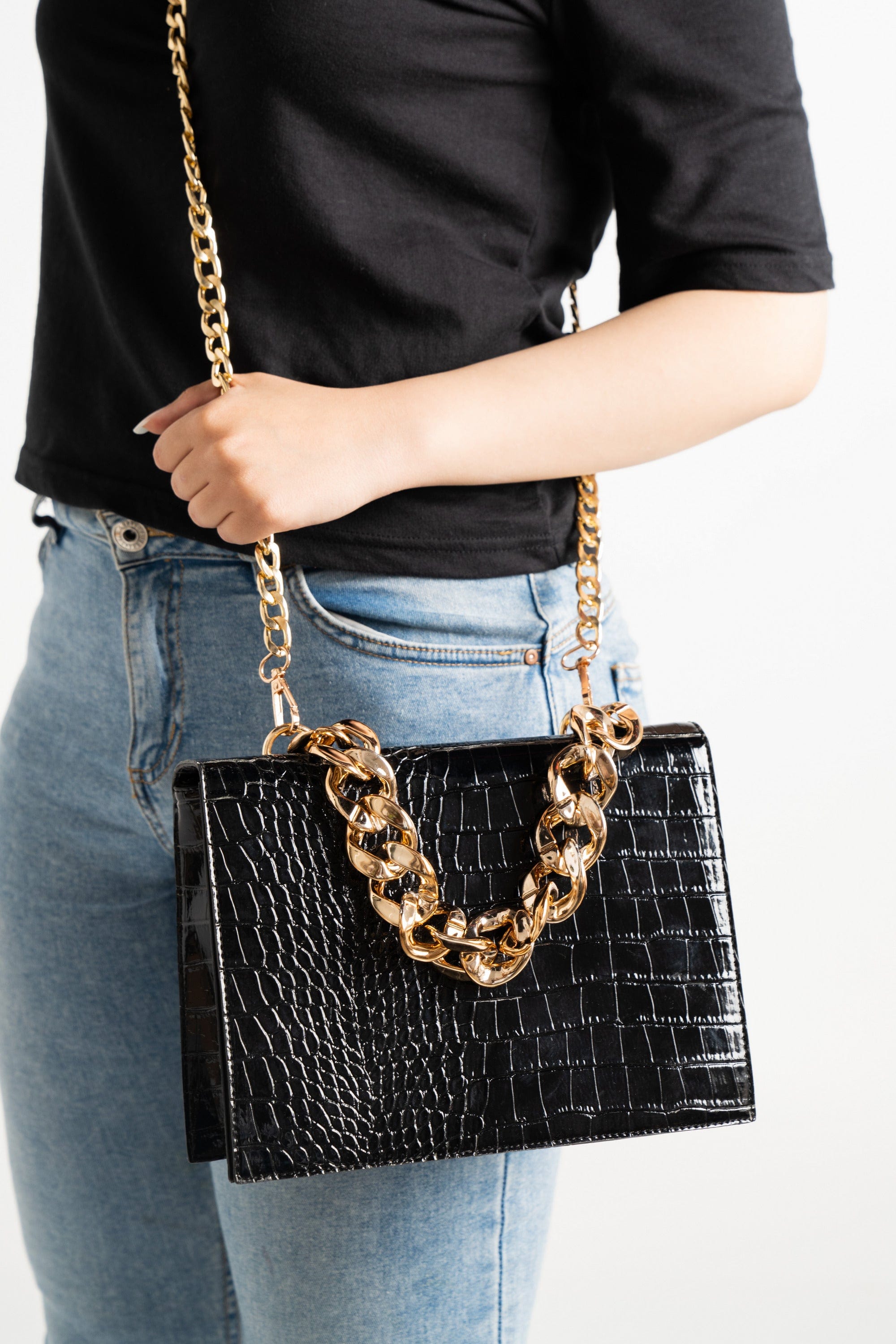 داليدرس حقيبة نسائية جلد ثعبان