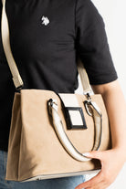 داليدرس حقيبة يد شمواه مزينة بالجلد