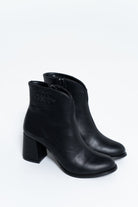 داليدرس بوت سادة بسحاب من الجانب كعب مرتفع أسود