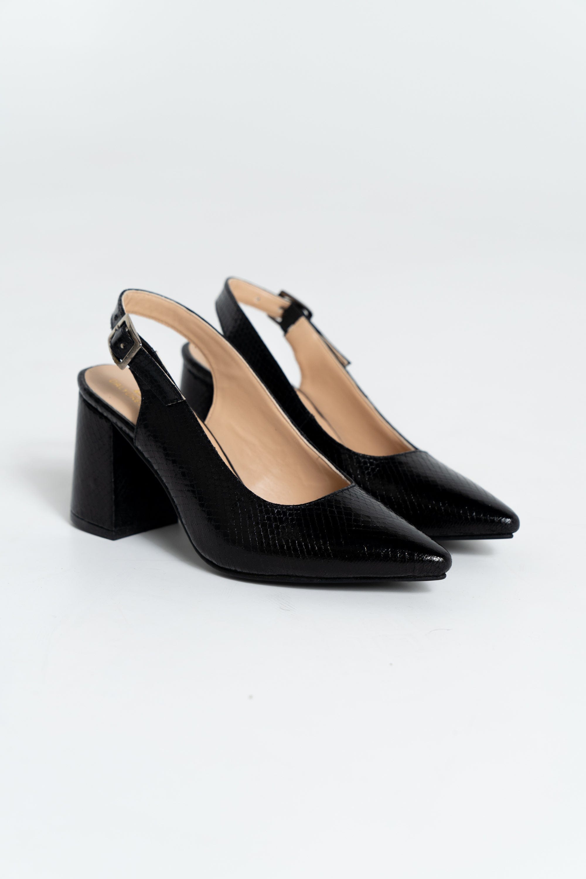 داليدرس حذاء كعب عالي جلد لامع نسائي