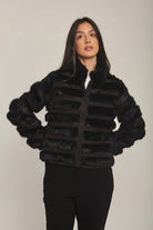 داليدرس فيست نسائي فرو كم طويل أسود