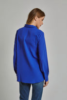 داليدرس بلوزة نسائية سادة بأكمام طويلة