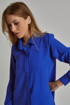 داليدرس بلوزة نسائية سادة بأكمام طويلة