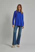 داليدرس بلوزة نسائية سادة بأكمام طويلة