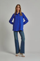 داليدرس بلوزة نسائية سادة بأكمام طويلة