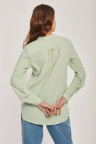 داليدرس بلوزة نسائية سادة بربطة عنق