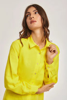 داليدرس فستان ميدي بأزرار أمامية كم طويل نسائي