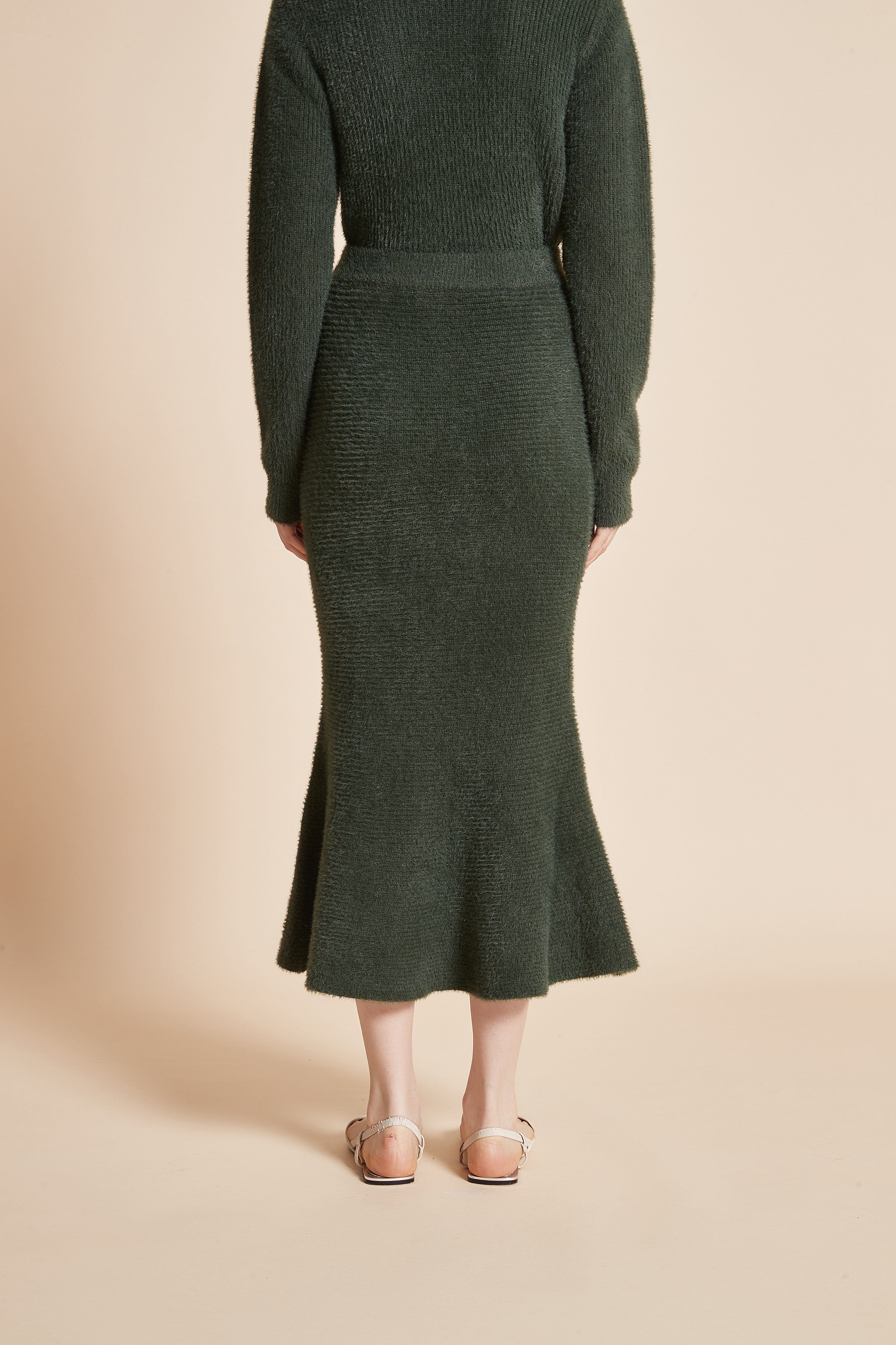 يولا تنورة نسائية ميدي بقصة كشكش