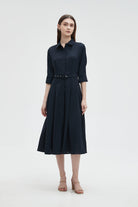 ميكا بلوزة نسائية بياقة 3/4 كم