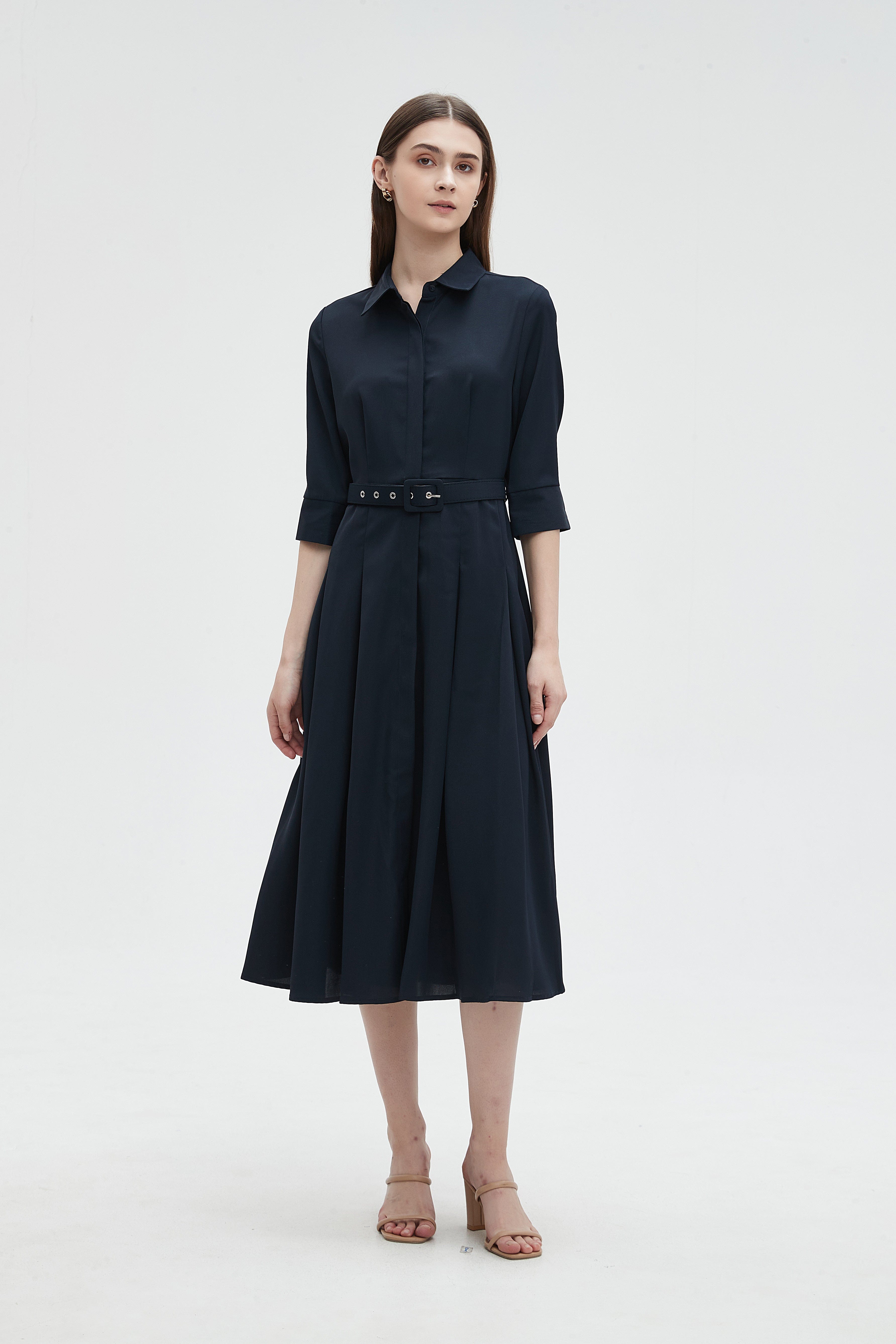 ميكا بلوزة نسائية بياقة 3/4 كم