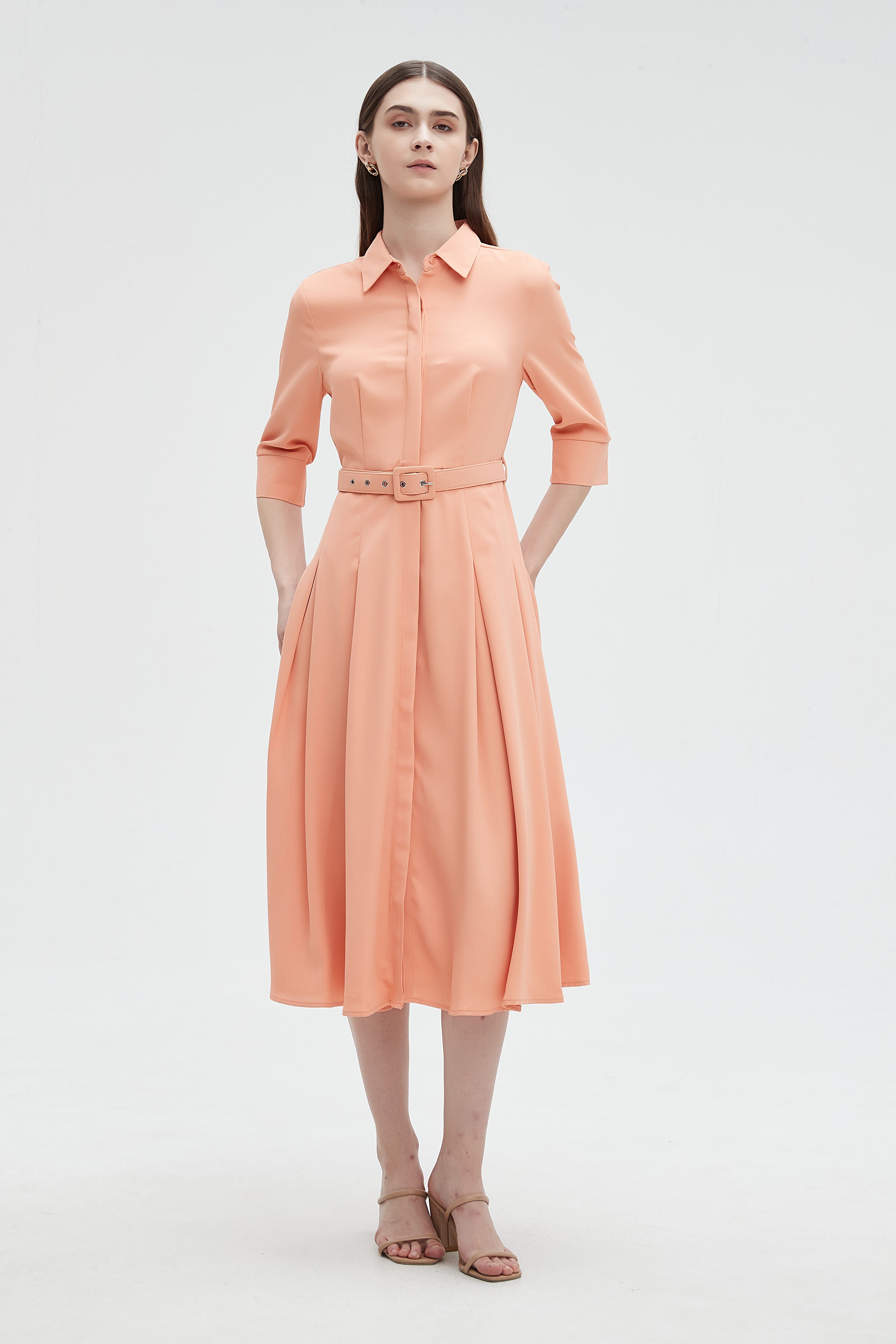 ميكا بلوزة نسائية بياقة 3/4 كم