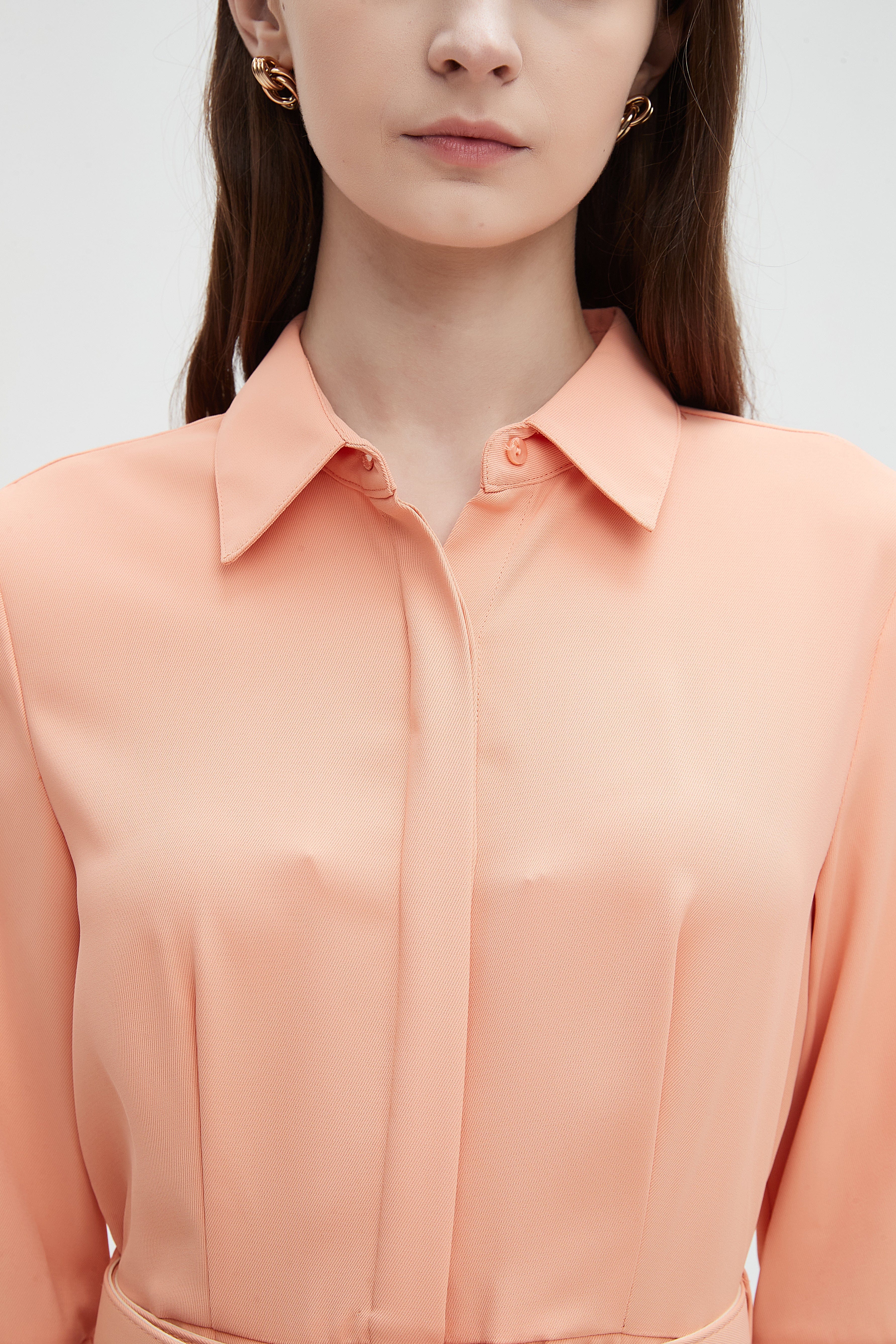 ميكا بلوزة نسائية بياقة 3/4 كم