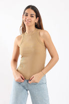 كارينا تيشيرت بيزك مضلع كت نسائي