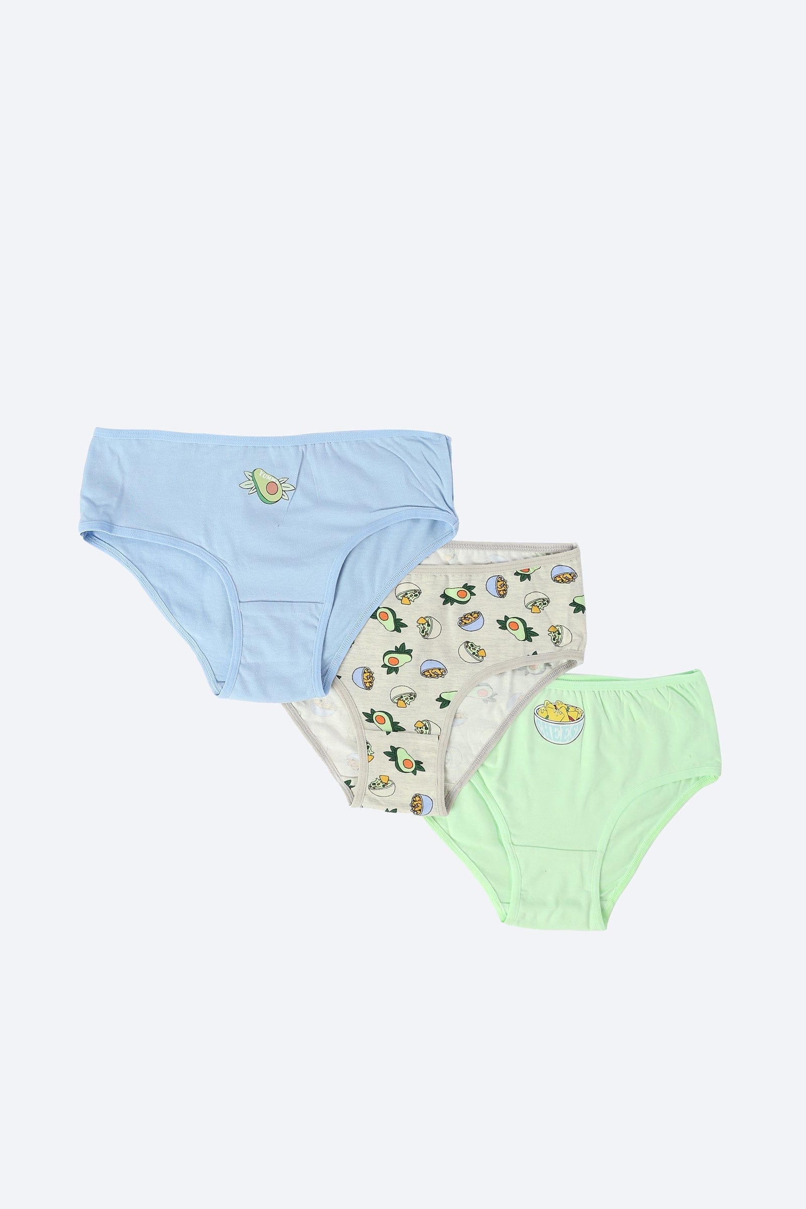 كارينا سراويل داخلية قصيرة بطبعة - 3 قطع